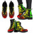 Gambier Islands Leather Boots - Polynesian Tattoo Reggae - Polynesian Pride