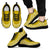 American Samoa Wave Sneakers White Gold Color Men's Sneakers - Black - American Samoa Black - Polynesian Pride