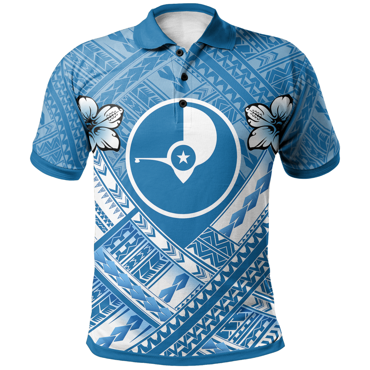 Yap Polynesian Polo Shirt Yap Flag Camisole Hibiscus Style Unisex White - Polynesian Pride