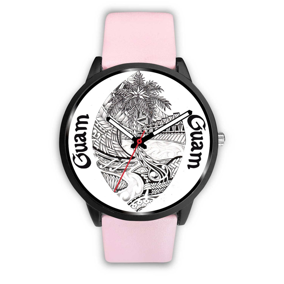 Guam Watch - Guam Polynesian Pink Leather - Polynesian Pride