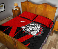 Aotearoa Bulldog Maori Quilt Bed Set - Red - Polynesian Pride