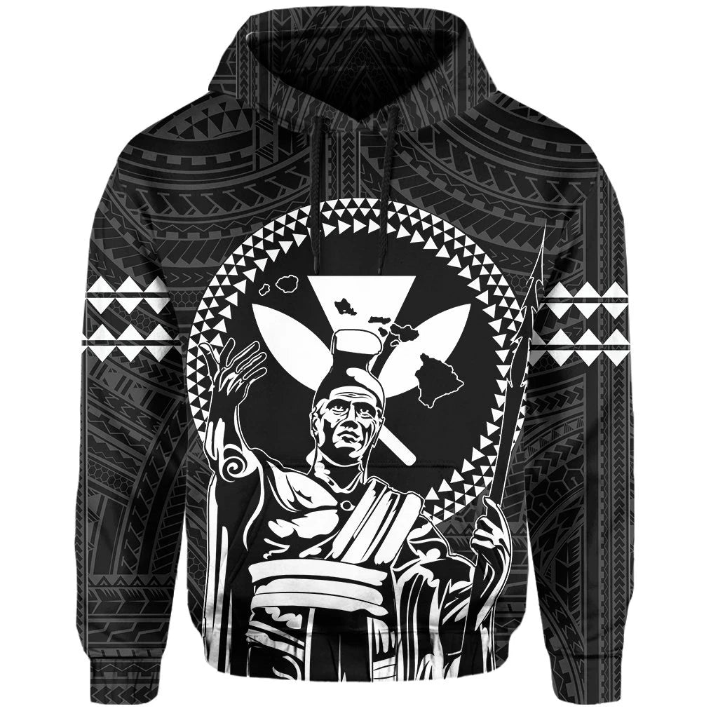 Polynesian Pride Clothing Hoodie Hawaii King Kanaka Kakau - Polynesian Pride