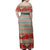 Polynesian Pride Dress - Reddie Hibiscus Lines Off Shoulder Long Dress - Polynesian Pride
