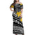 Polynesian Pride Dress - Polynesian Golden Tiara Off Shoulder Long Dress Long Dress Black - Polynesian Pride