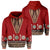 Polynesian Pride Hoodie Tonga Ngatu Design Zip Hoodie Unisex Red - Polynesian Pride