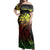 Polynesian Couple Outfits Hawaii Map Kanaka Polynesian Hula Girl Reggae Matching Dress and Hawaiian Shirt No Shirt - Polynesian Pride