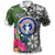 Polynesian Pride Apparel Northern Mariana Islands Polo Shirt White Turtle Plumeria Banana Leaf Unisex Black - Polynesian Pride