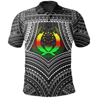 Polynesian Pride Apparel Pohnpei Polynesian Polo Shirt Pohnpei Flag Reggae Color Unisex Reggae - Polynesian Pride