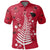 Polynesian Pride Apparel New Zealand Polo Shirt Silver Fern Christmas Tree Unisex Red - Polynesian Pride