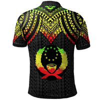 Polynesian Pride Apparel Pohnpei Polo Shirt Polynesian Armor Style Reggae - Polynesian Pride