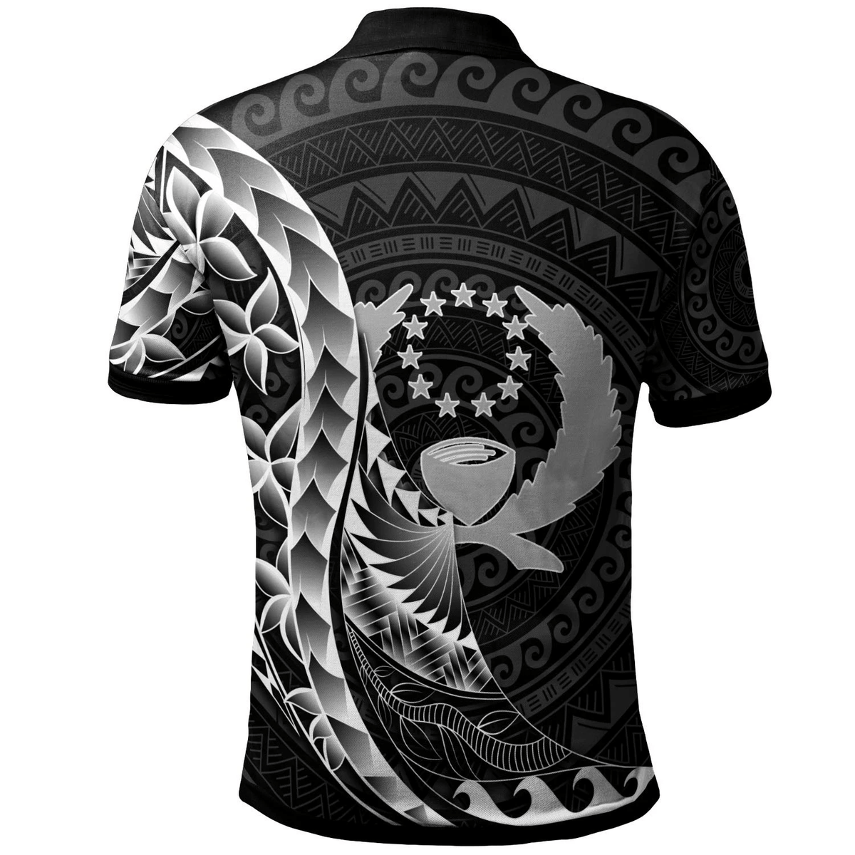 Polynesian Pride Apparel Pohnpei Polo Shirt Polynesian Pattern Style - Polynesian Pride