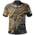 Polynesian Pride Apparel Federated States of Micronesia Polo Shirt Federated States of Micronesia Flag Seal Golden Turtle Hiciscus Unisex Black - Polynesian Pride