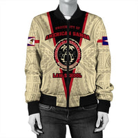 Samoan Jacket - American Samoa Law School Bomber Jacket - Polynesian Pride