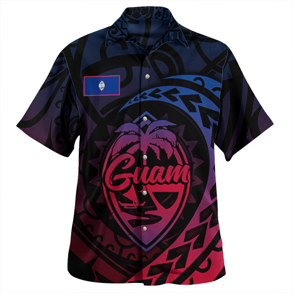 Polynesian Pride Hawaiian Shirt - Guam Rising Style Hawaiian Shirt LT10 Unisex Black - Polynesian Pride
