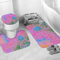Polynesian Home Set - Floral Tribal Watercolor Bathroom Set LT10 - Polynesian Pride