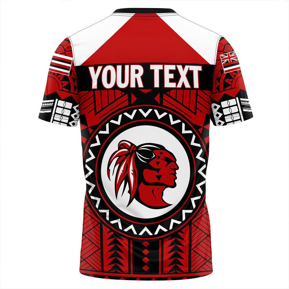 Polynesian Pride T Shirt Personalized Hawaiian High Kahuku High Football T Shirt LT10 - Polynesian Pride
