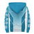 Polynesian Pride Hoodie - Personalized Kakau Hawaii Polynesian Blue Gradient Sherpa Hoodie LT10 - Polynesian Pride