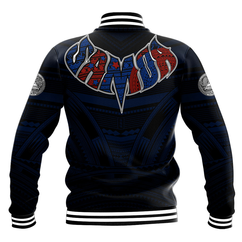 Polynesian Pride Jacket - American Samoa Forever Baseball Jacket LT10 - Polynesian Pride