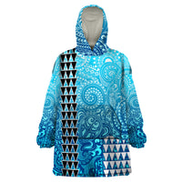 (Custom Personalised) Hawaii Tribal Kakau Wearable Blanket Hoodie LT9 Unisex One Size - Polynesian Pride