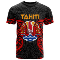 Tahiti Polynesian T Shirt Tahitians Spirit Unisex Red - Polynesian Pride