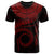 Cook Islands Polynesian T Shirt Cook Islands Waves (Red) Unisex Red - Polynesian Pride