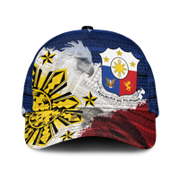 Philippines Filipino Tribal Eagle Cap - LT2 Classic Cap Universal Fit WHITE - Polynesian Pride