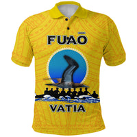 American Samoa Polo Shirt Fuao of Vatia Pride LT12 Unisex Yellow - Polynesian Pride