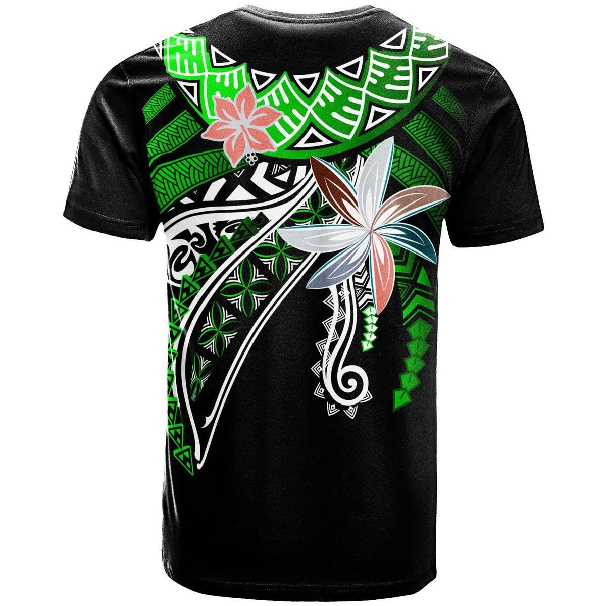 Chuuk Custom T Shirt Fanciful Forest Green Color - Polynesian Pride