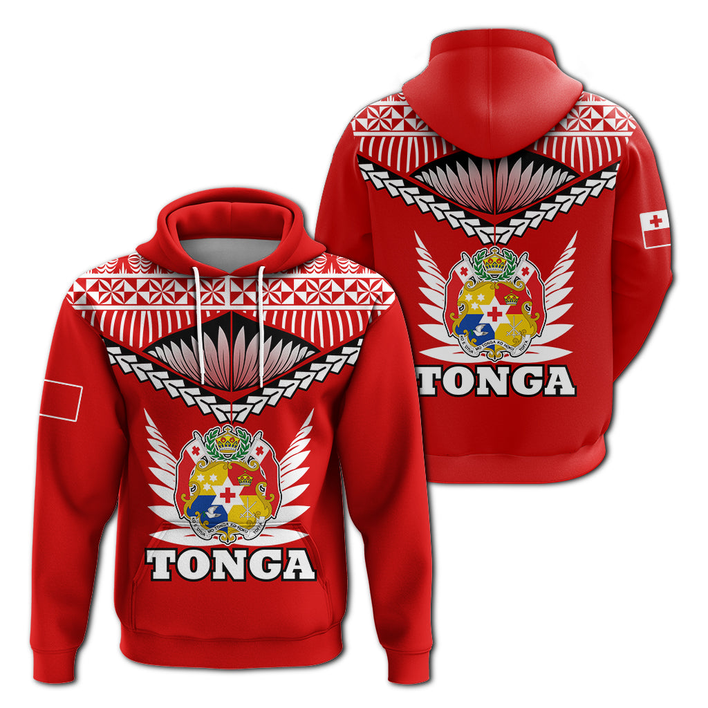 Tonga Hoodie Tongan Pride LT12 Red - Polynesian Pride