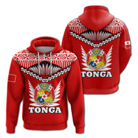 Tonga Hoodie Tongan Pride LT12 Red - Polynesian Pride