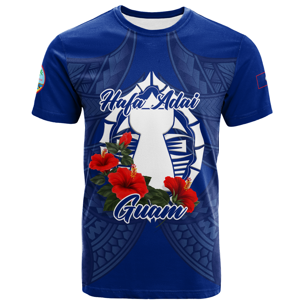 Hafa Adai Guam Legend T Shirt LT12 Unisex Blue - Polynesian Pride