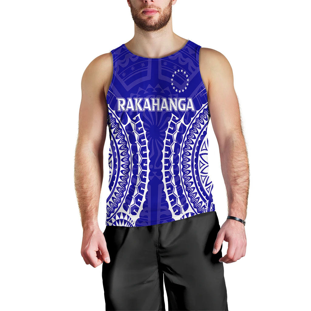(Custom Personalised) Cook Islands Rakahanga Men Tank Top - Tribal Pattern - LT12 - Polynesian Pride