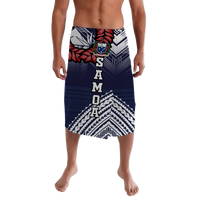 Samoan Lavalava Ula Fala Art LT12 Lavalava Blue - Polynesian Pride