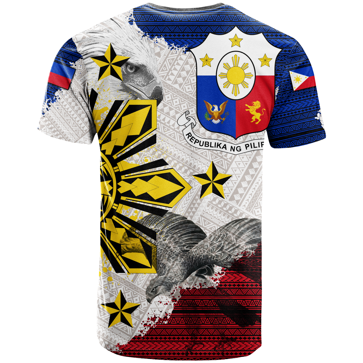 Philippines Filipino Tribal Eagle T Shirt LT2 - Polynesian Pride