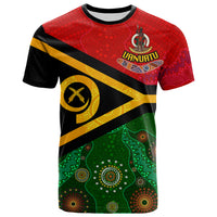 Vanuatu With Aboriginal Patterns T Shirt LT20 Unisex Green - Polynesian Pride