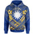 Nauru Polynesian Hoodie Nauru Flag Camisole Hibiscus Style Unisex Red - Polynesian Pride