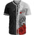 American Samoa Polynesian Baseball Shirt - Coat Of Arm With Hibiscus White Unisex White - Polynesian Pride