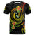 Guam Custom T Shirt Reggae Plumeria Flowers with Spiral Patterns Unisex Art - Polynesian Pride