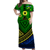 Custom Matching Hawaiian Shirt and Dress Vanuatu Malampa Province Tribal Pattern LT12 - Polynesian Pride