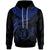 Niue Polynesian Hoodie Niue Waves (Blue) Unisex Blue - Polynesian Pride