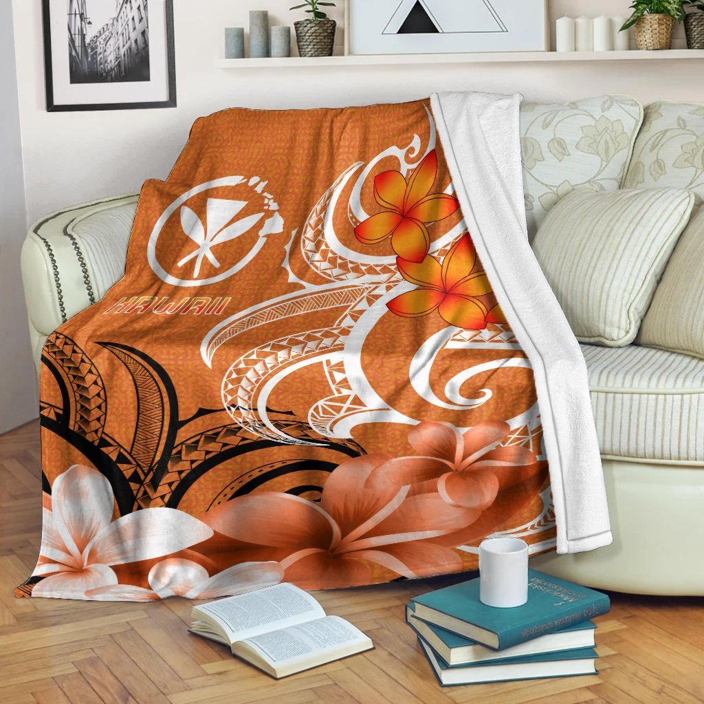 Hawaii Premium Blanket - Hawaiian Spirit White - Polynesian Pride