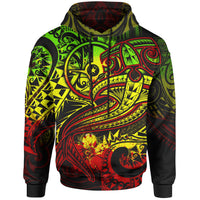 Yap Hoodie Reggae Shark Polynesian Tattoo Unisex Reggae - Polynesian Pride