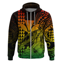 Kakau Polynesian Tribal Hawaiian Turtle with Kanaka Maoli Reggae Hoodie LT9 - Polynesian Pride