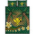 Kanaka Maoli (Hawaiian) Quilt Bed Set - Lauhala Tropical Plumeria Coconut Tree Polynesian LT4 Black - Polynesian Pride