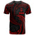 Guam Polynesian All Over T Shirt Red Tribal Wave Unisex Red - Polynesian Pride