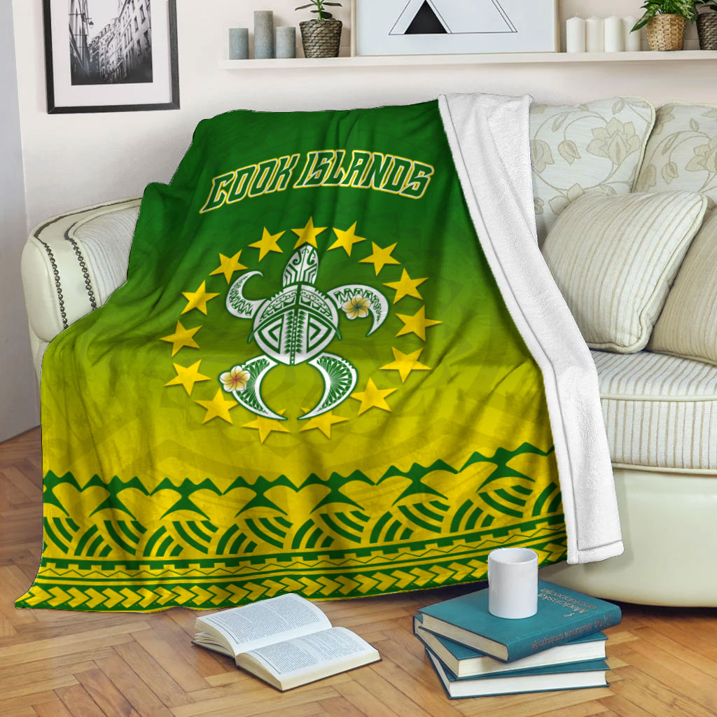 Cook Islands Turtle With Tribal Blanket - LT12 White - Polynesian Pride