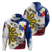 Philippines Filipino Tribal Eagle Hoodie LT2 Pulover Hoodie WHITE - Polynesian Pride