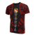 Tonga T Shirt Tonga Coat of Arms Polynesian Tattoo Red Style Unisex Red - Polynesian Pride
