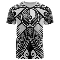 YAP T Shirt White Seal with Polynesian Tattoo Unisex Art - Polynesian Pride