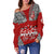 Tonga Rugby Ikale Tahi Sipi Tau Women Off Shoulder Sweater - LT2 - Polynesian Pride